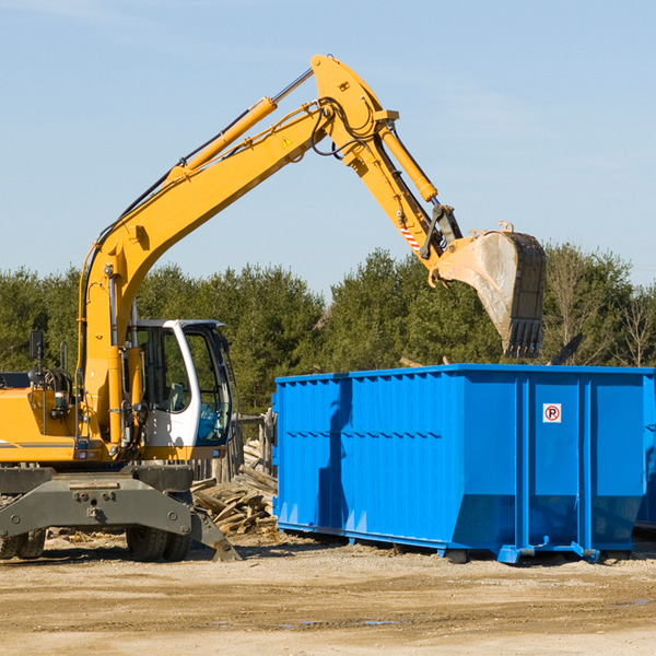 are there any restrictions on where a residential dumpster can be placed in Mayes County OK